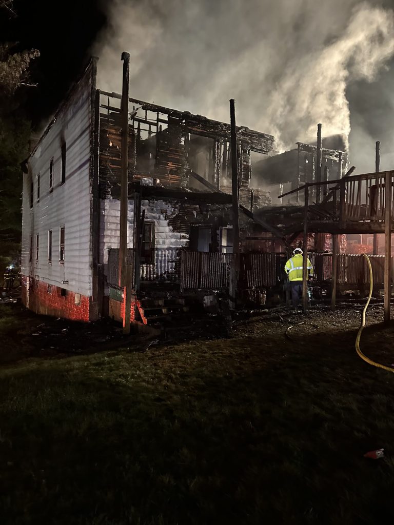 Abandoned building destroyed by fire in Cokeburg HeraldStandard